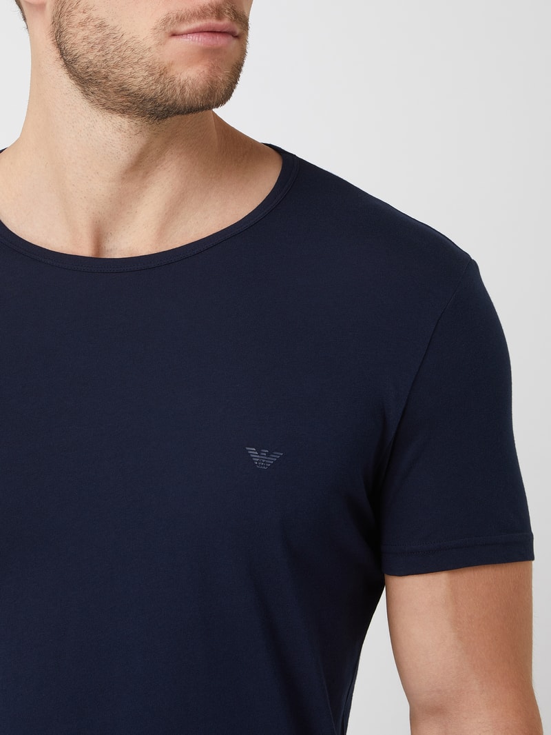 T-Shirt im 2er-Pack in marineblau