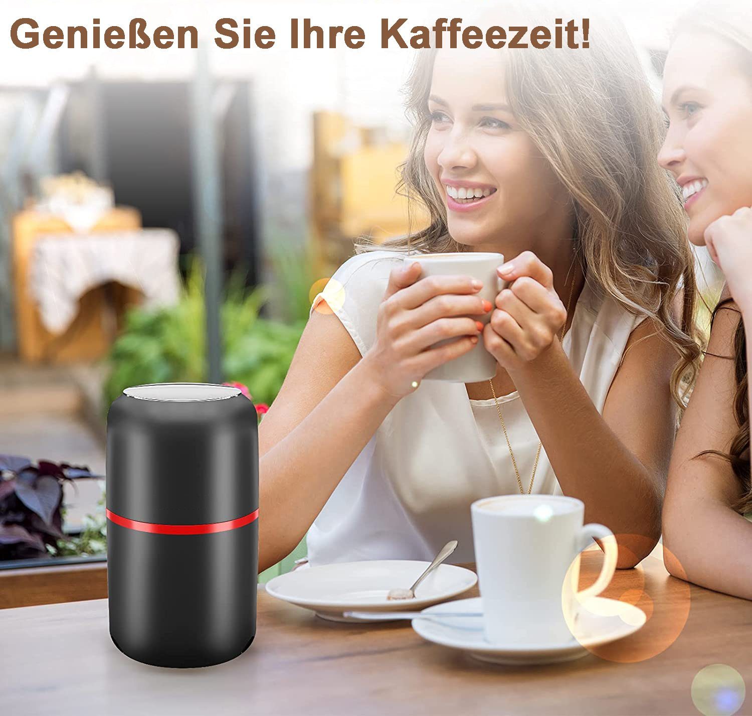 Haiaveng Kaffeemühle Kaffeemühle 150w Elektrische Kaffeemühle, 304 Edelstahl Klingen Multi-Way Einfach Zu Bedienen
