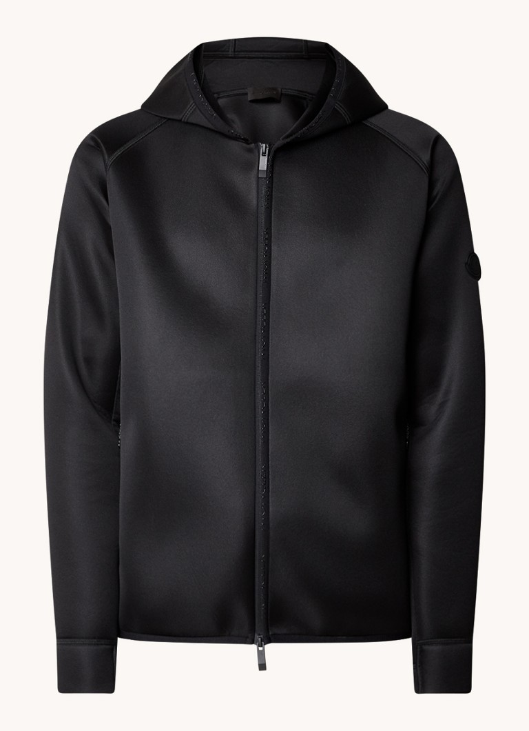 Neoprénová mikina Moncler s vreckami na zips