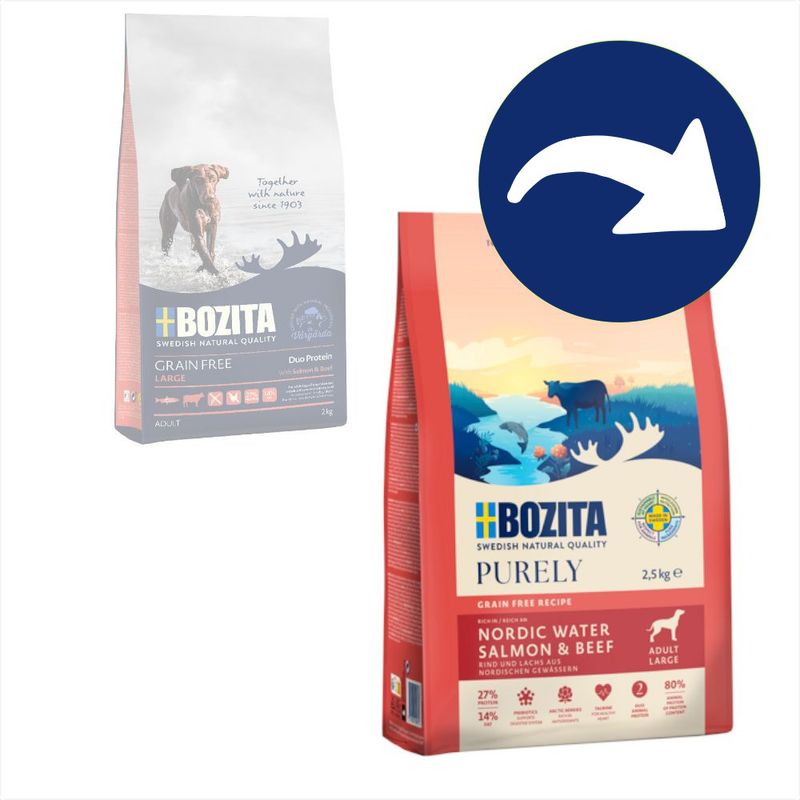 Bozita Dog Purely Adult Large Grain Free Lachs & Rind