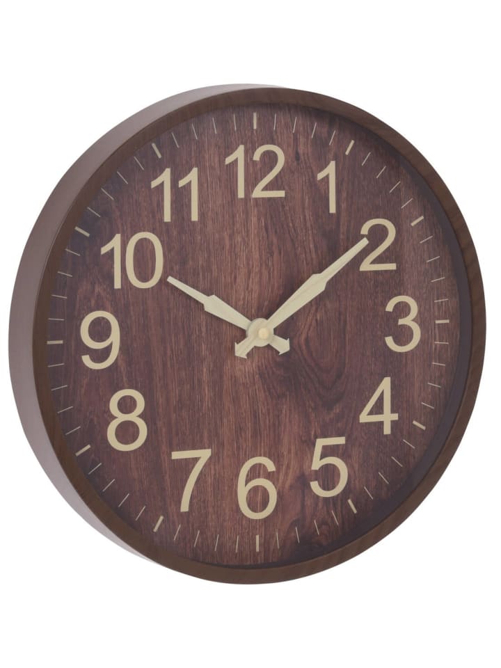 Home&Styling Collection Wanduhr in braun günstig kaufen onesize