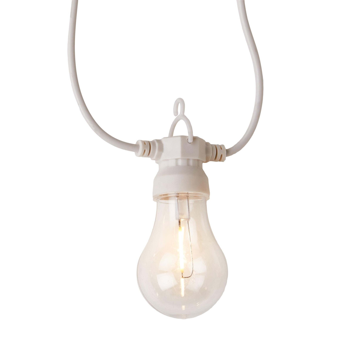 BULB LIGHTS Outdoor-Lichterkette mit 10 Glühbirnen und Stecker