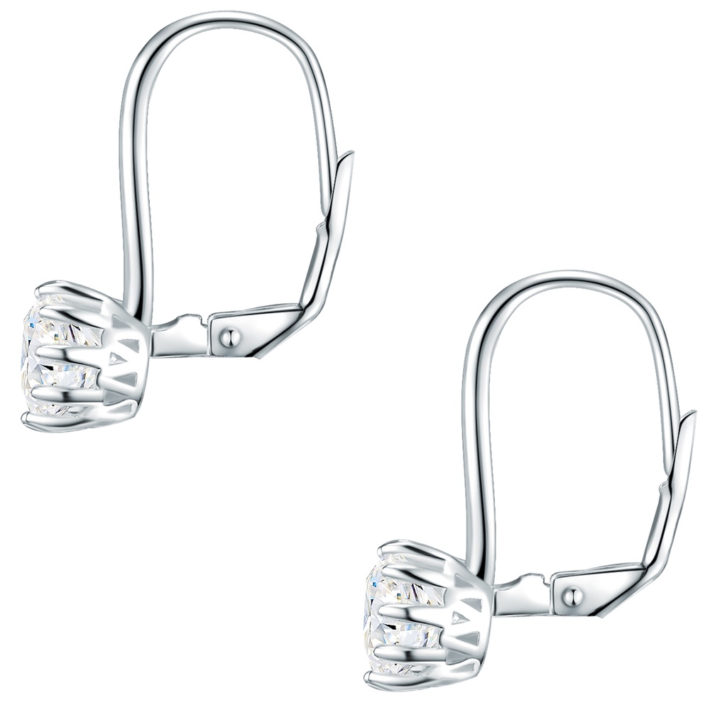 Rafaela Donata Boucles d'oreille en argent Argent sterling Oxyde de zirconium (CZ) en Argent Boucles d'oreilles