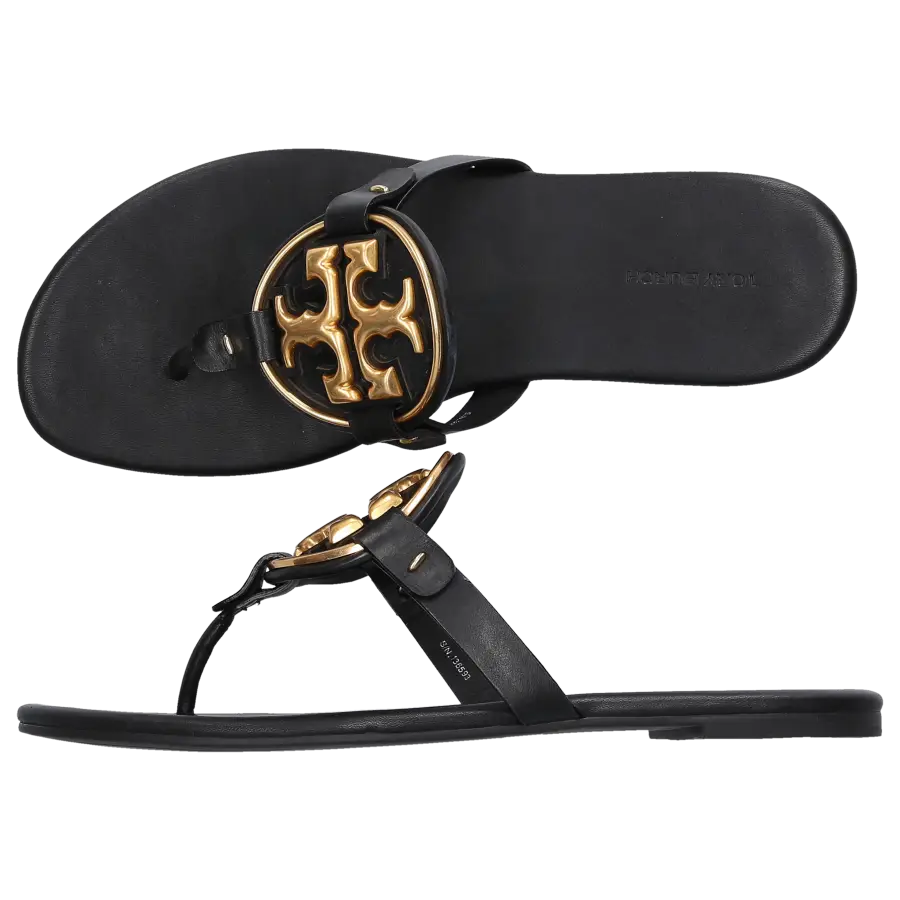 Tory Burch - Zehentrenner MILLER Ziegenleder - schwarz