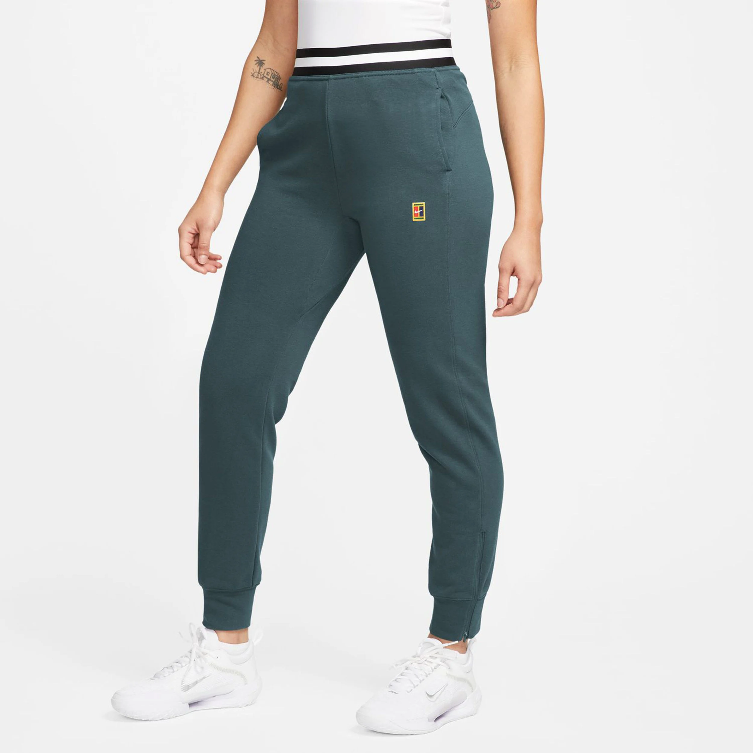 Dri-Fit Court Heritage Fleece Trainingshose Damen - Grün