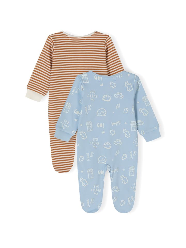 Minoti 2er. Set: Strampler 24babypack17 in beige günstig kaufen