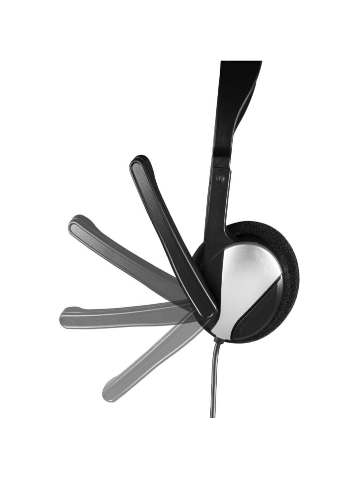 Hama PC Headset Ultraleichtes On-Ear-Headset Mikrofon & Lautstärkeregler in Schwarz günstig kaufen onesize