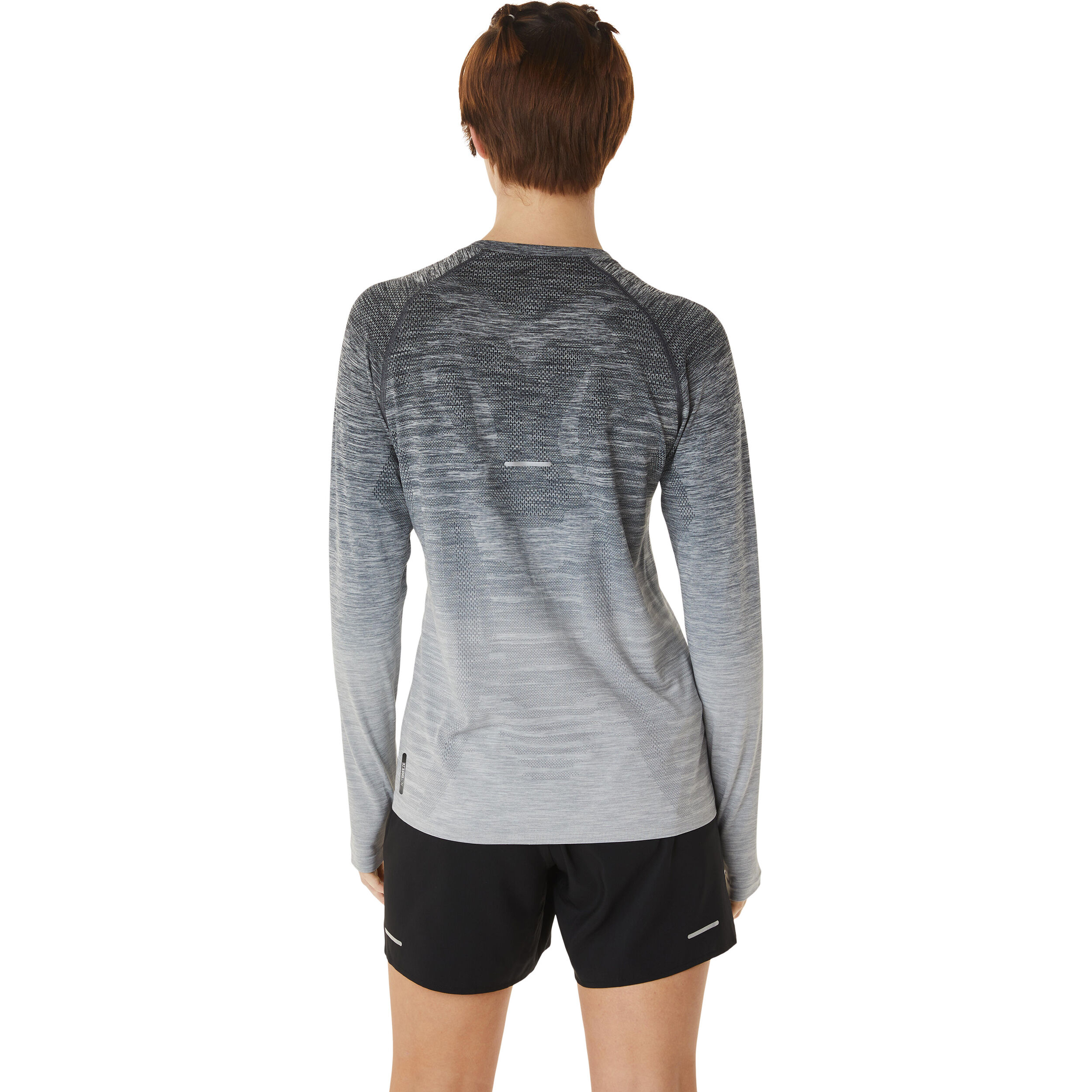 Seamless Lauftop Damen - Weiß, Grau