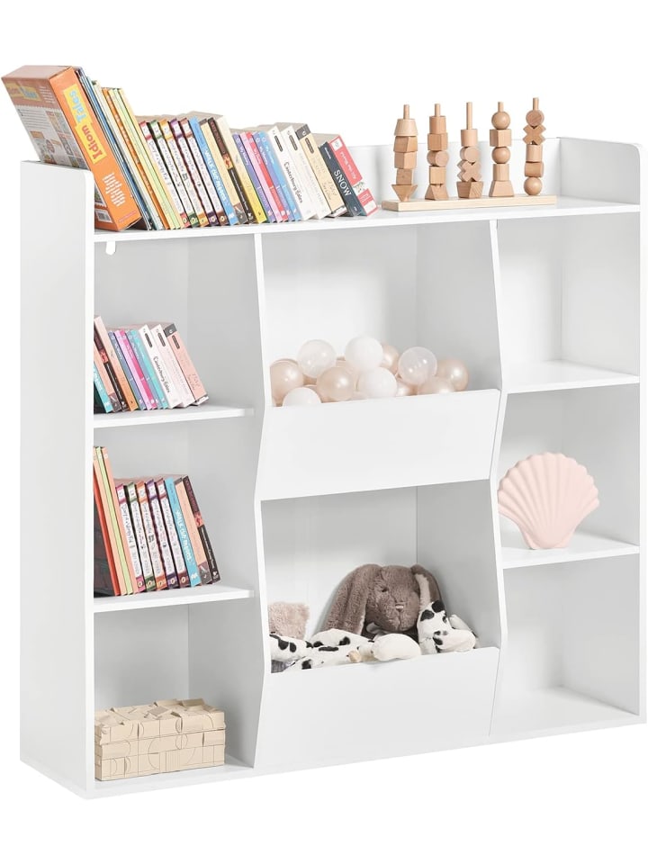 SoBuy Bücherregal in Weiß - (B)106 x (H)104 x (T)30cm günstig kaufen onesize