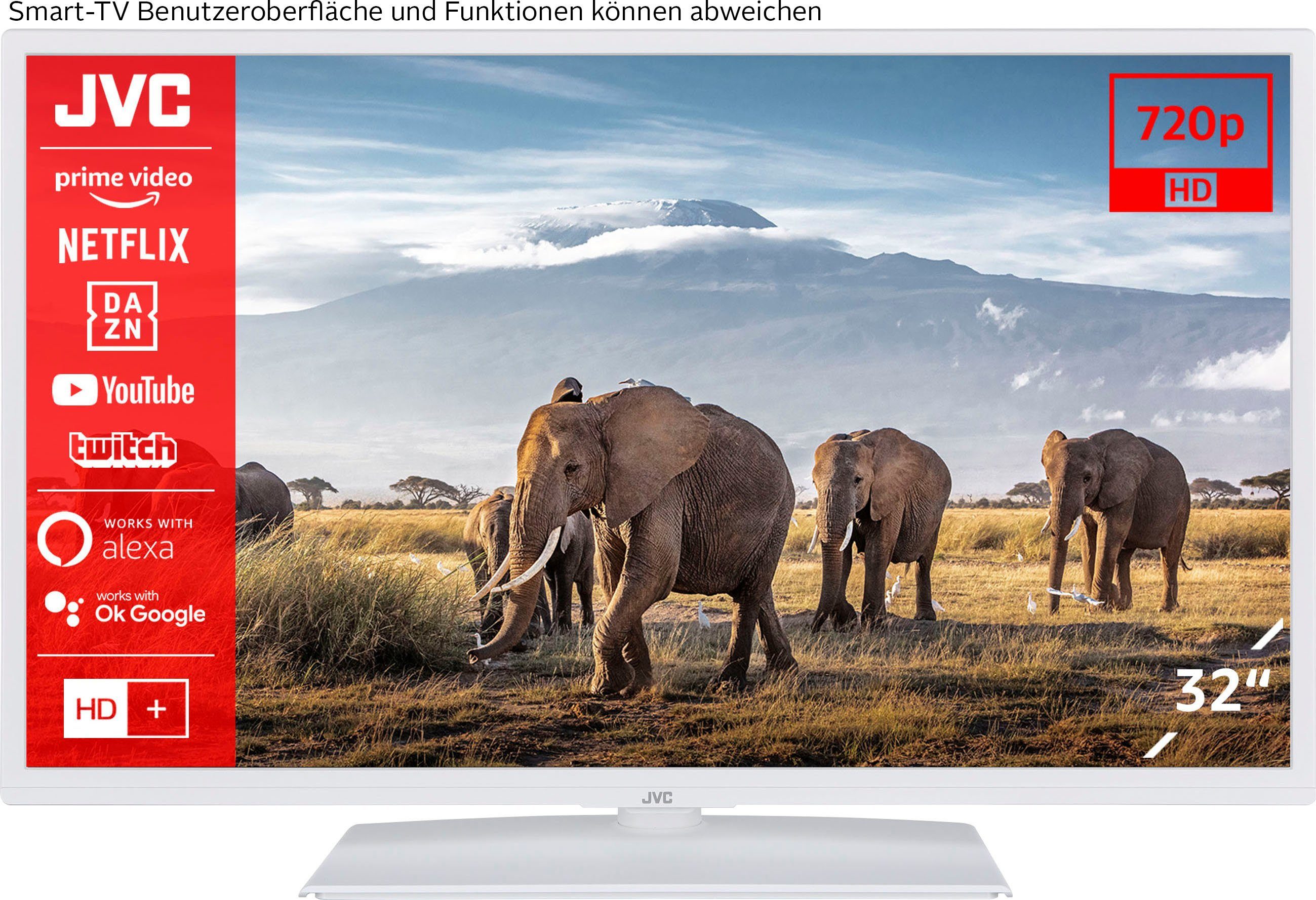 JVC LT-32VH5156W LCD-LED Fernseher (80 cm/32 Zoll, HD ready, Smart-TV)