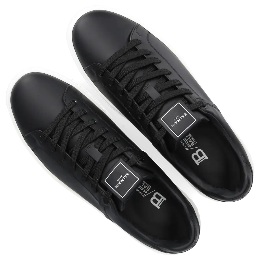 Balmain - Sneaker low B-COURT Kalbsleder - schwarz