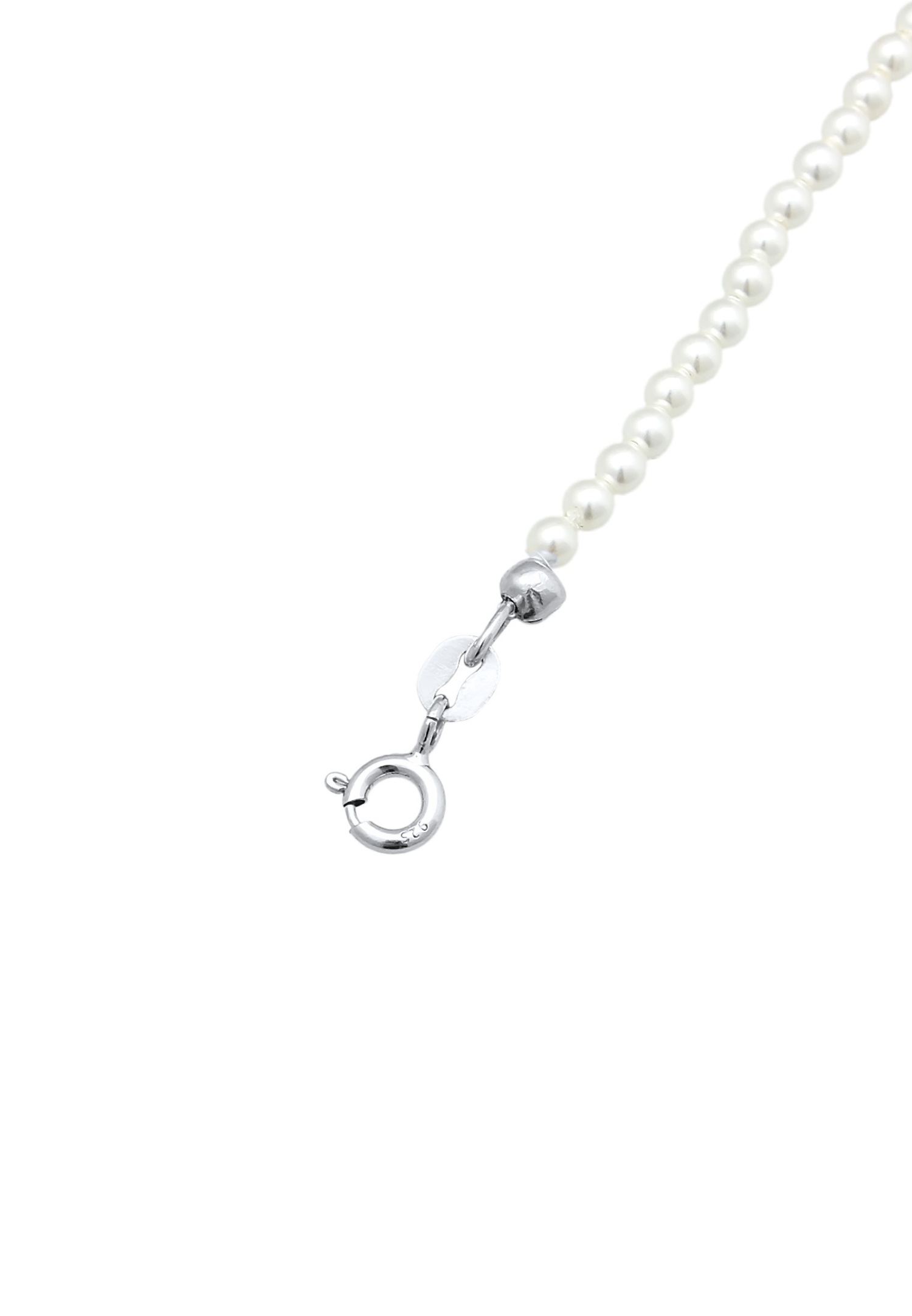 Dámsky trendy choker Elli s korálkami z mušlí zo striebra 925