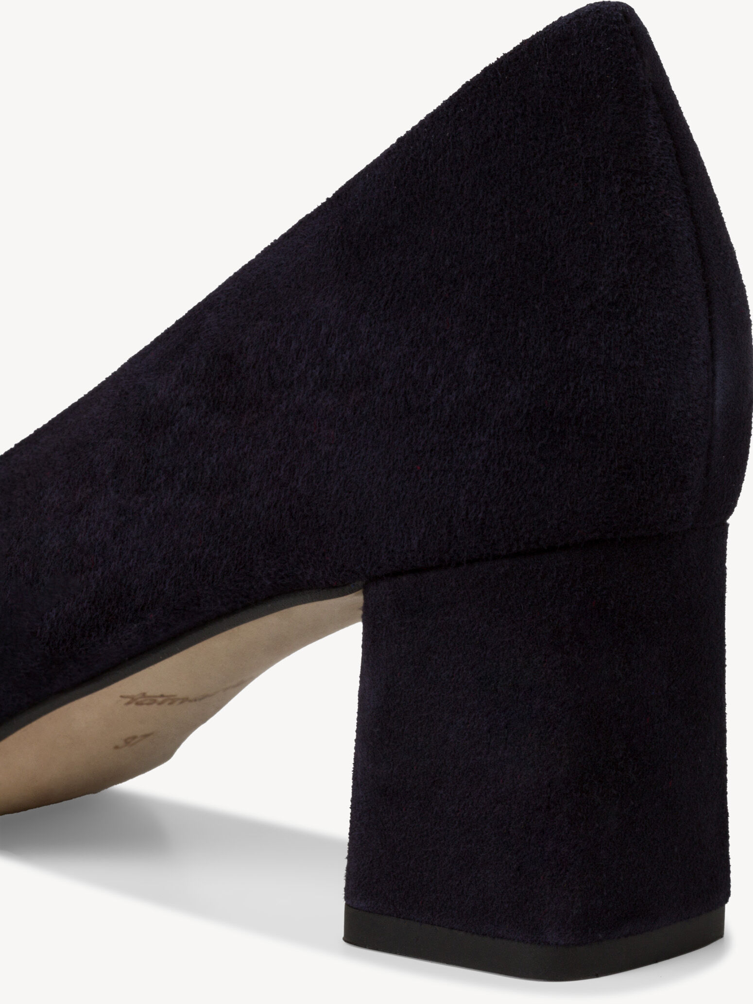 Escarpin en cuir - bleu