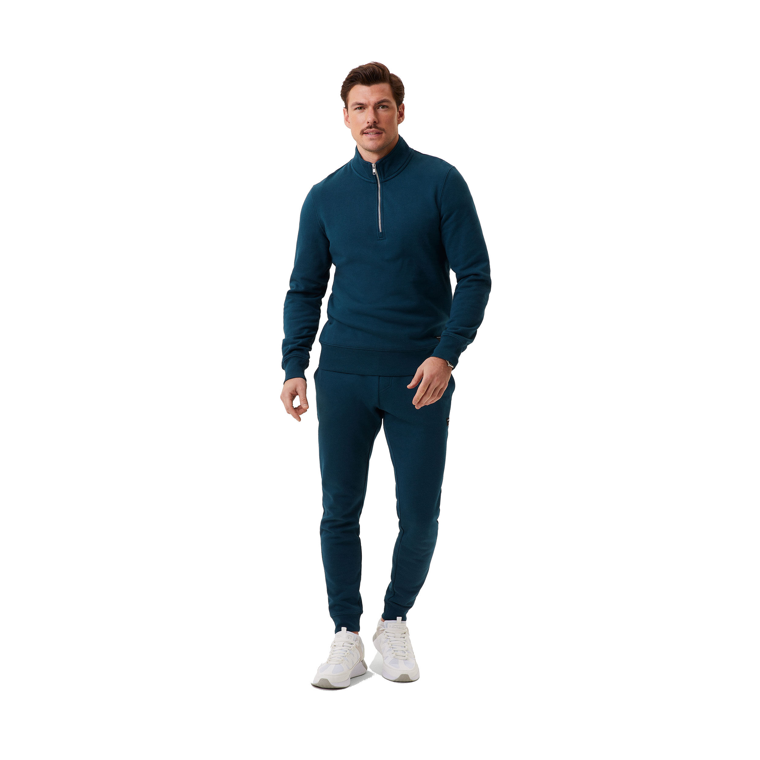 Centre Half-Zip Longsleeve Herren - Petrol