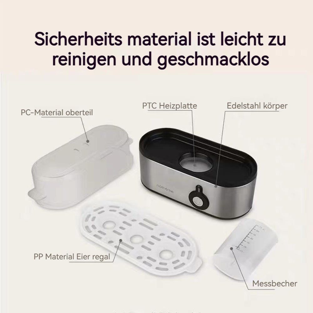 MOUTEN Sandwichmaker Mini-Multifunktions-Frühstücksmaschine, Eierkocher aus Edelstahl