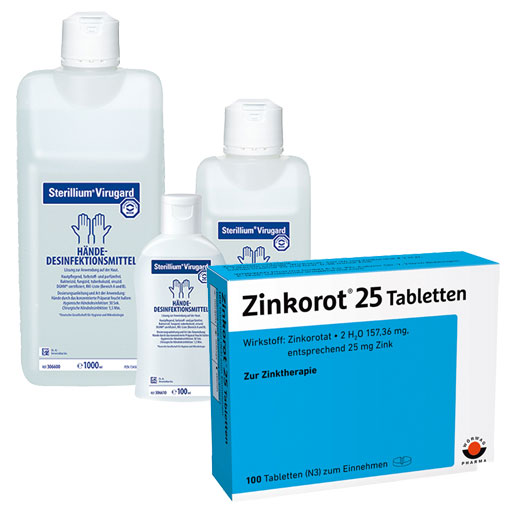 Sterillium Virugard   Zinkorot 25 Sparset  1 St  Kombipackung