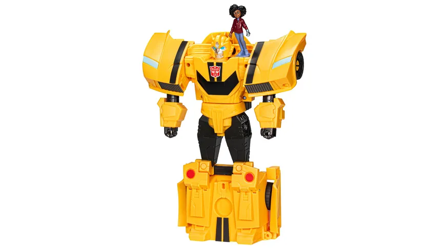 Hasbro - Transformers Spielzeug EarthSpark Spin Changer Bumblebee und Mo Malto Figur