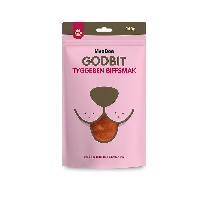 MaxDog Tyggeben 140 g, biffsmak MaxDog