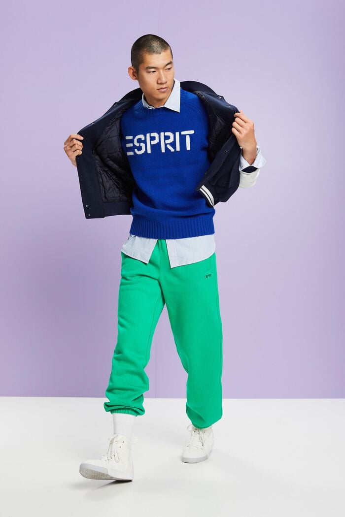 Logo-Pullover aus Wolle und Kaschmir