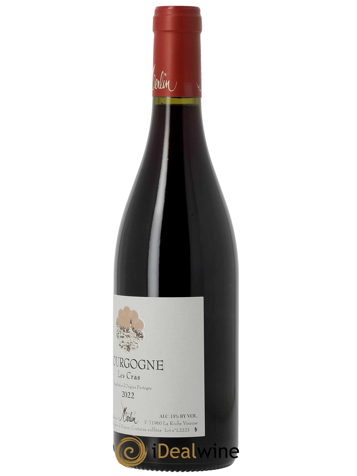 Bourgogne Les Cras Olivier Merlin  2022 - Lot de 1 Bouteille