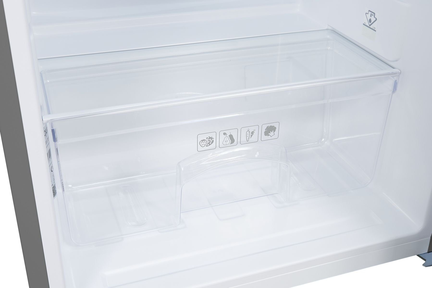exquisit Kühlschrank KS1016-4-HE-040D inoxlook, 85,5 cm hoch, 55,0 cm breit
