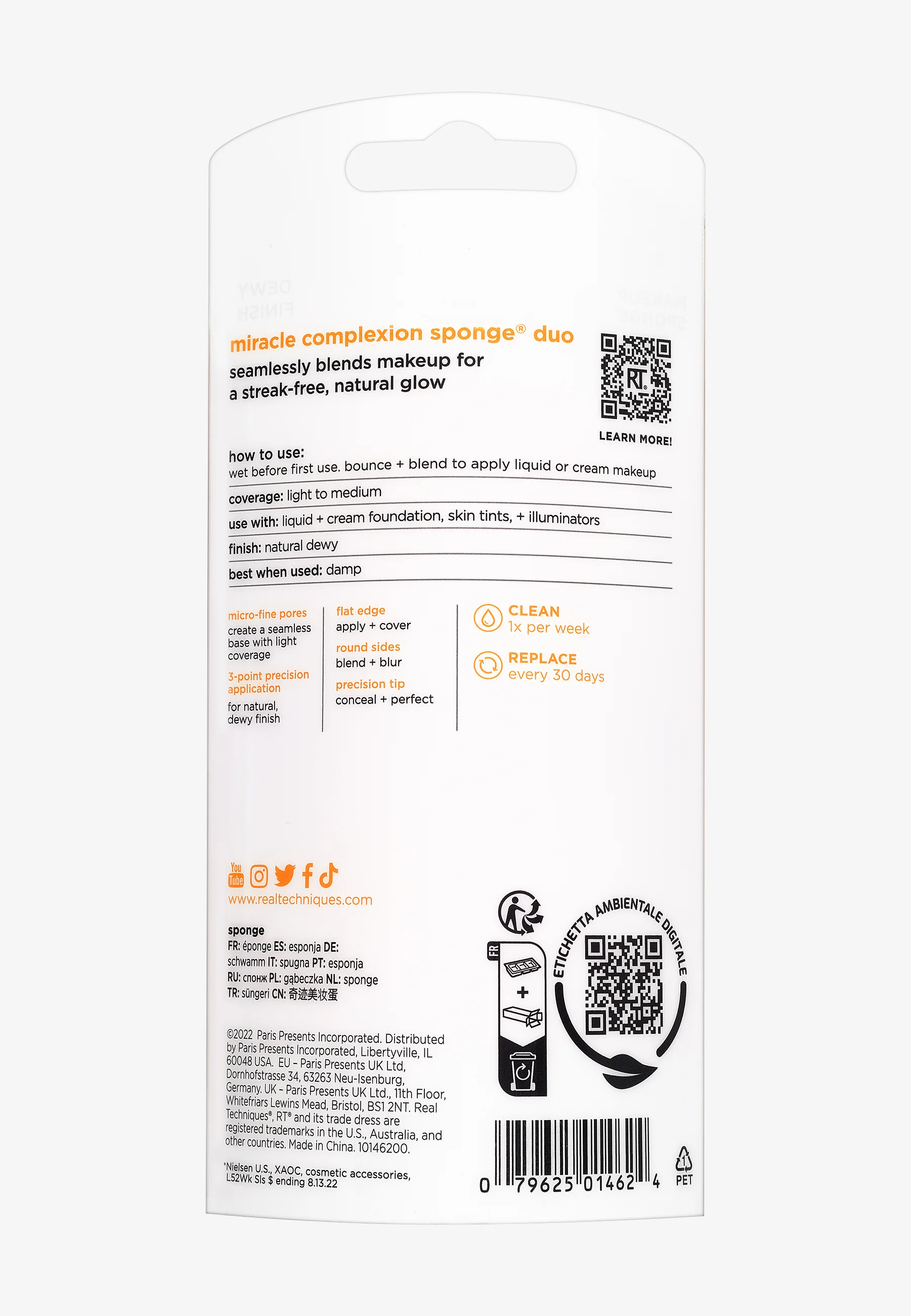 Real Techniques MIRACLE COMPLEXION SPONGE 2 BASE PACK - Esponjas de maquillaje