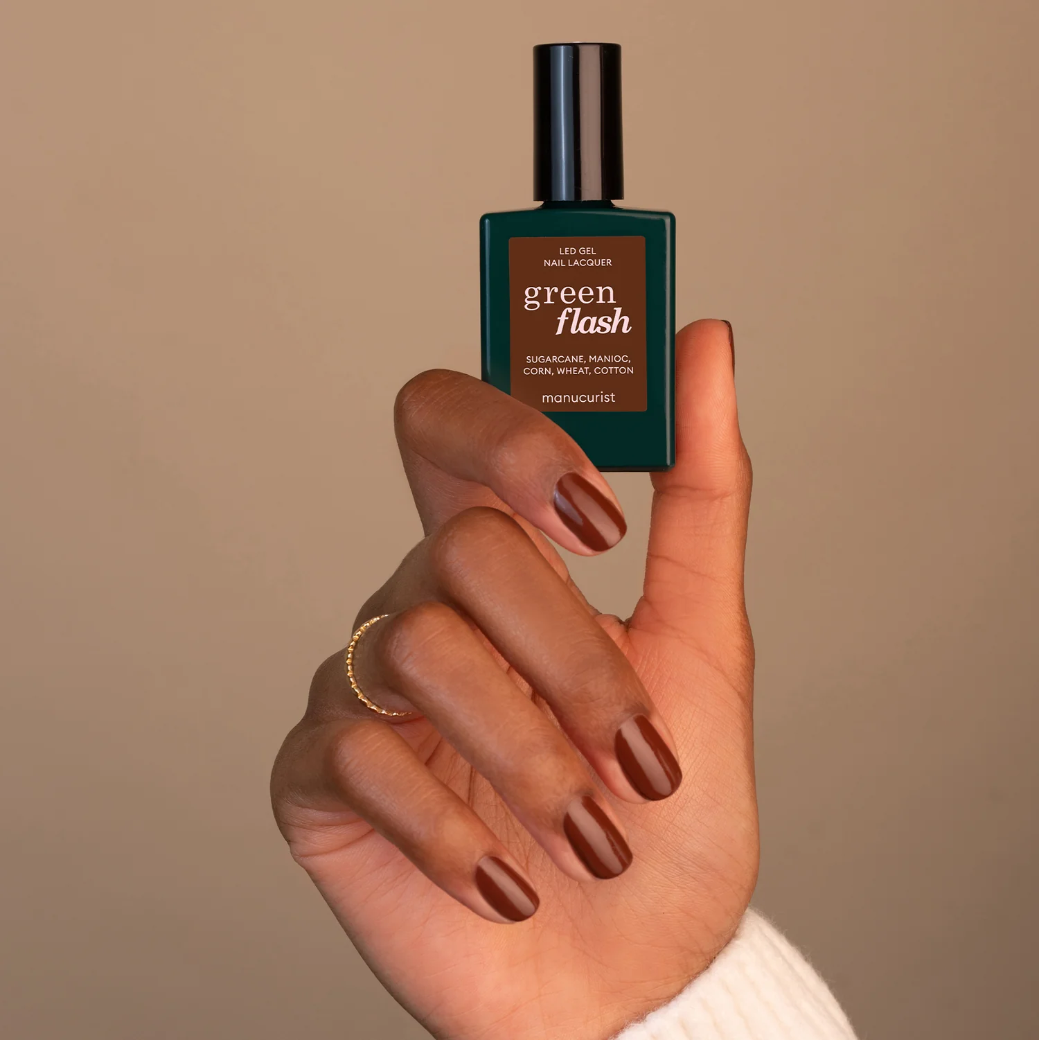 Semi-permanente LED Green Flash™ - 15 ml Kastanjebruin