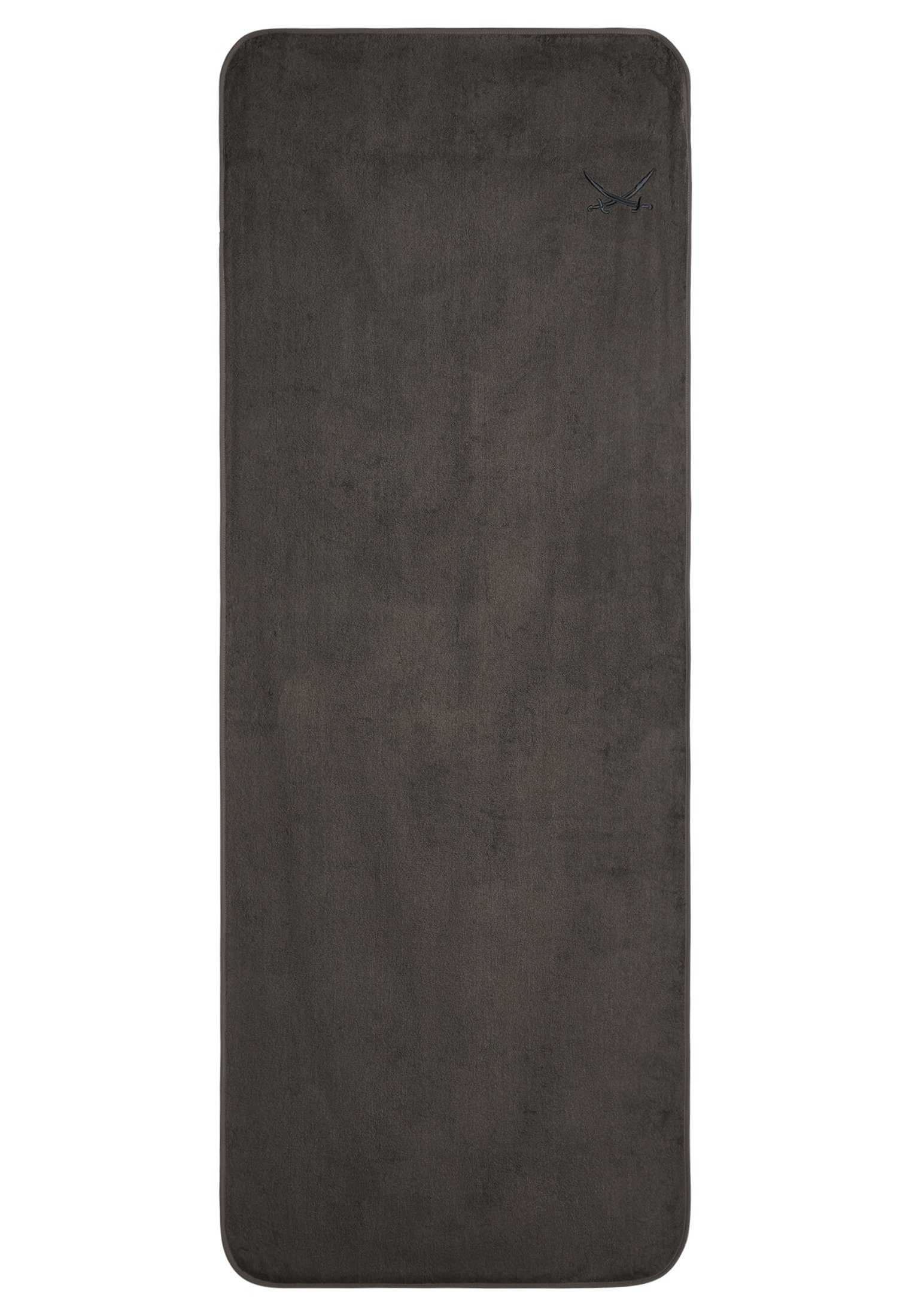 Sansibar Sylt Saunatuch Schonbezug Liegenauflage Sansibar mit gesticktem Säbel, 75x200 cm, mit Umschlag ohne Verrutschen, hautfreundlich, pflegeleicht