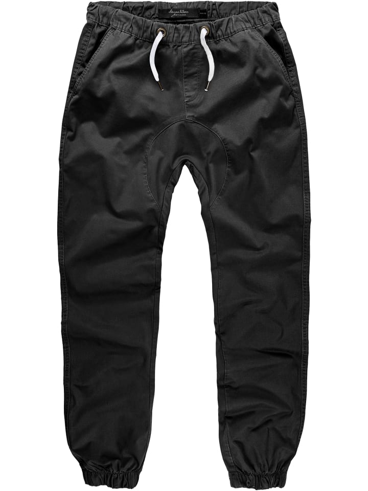 Amaci&Sons Basic Jogger-Chino NEW JERSEY in Schwarz günstig kaufen