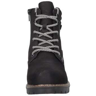 Rieker Schnür Boots in schwarz