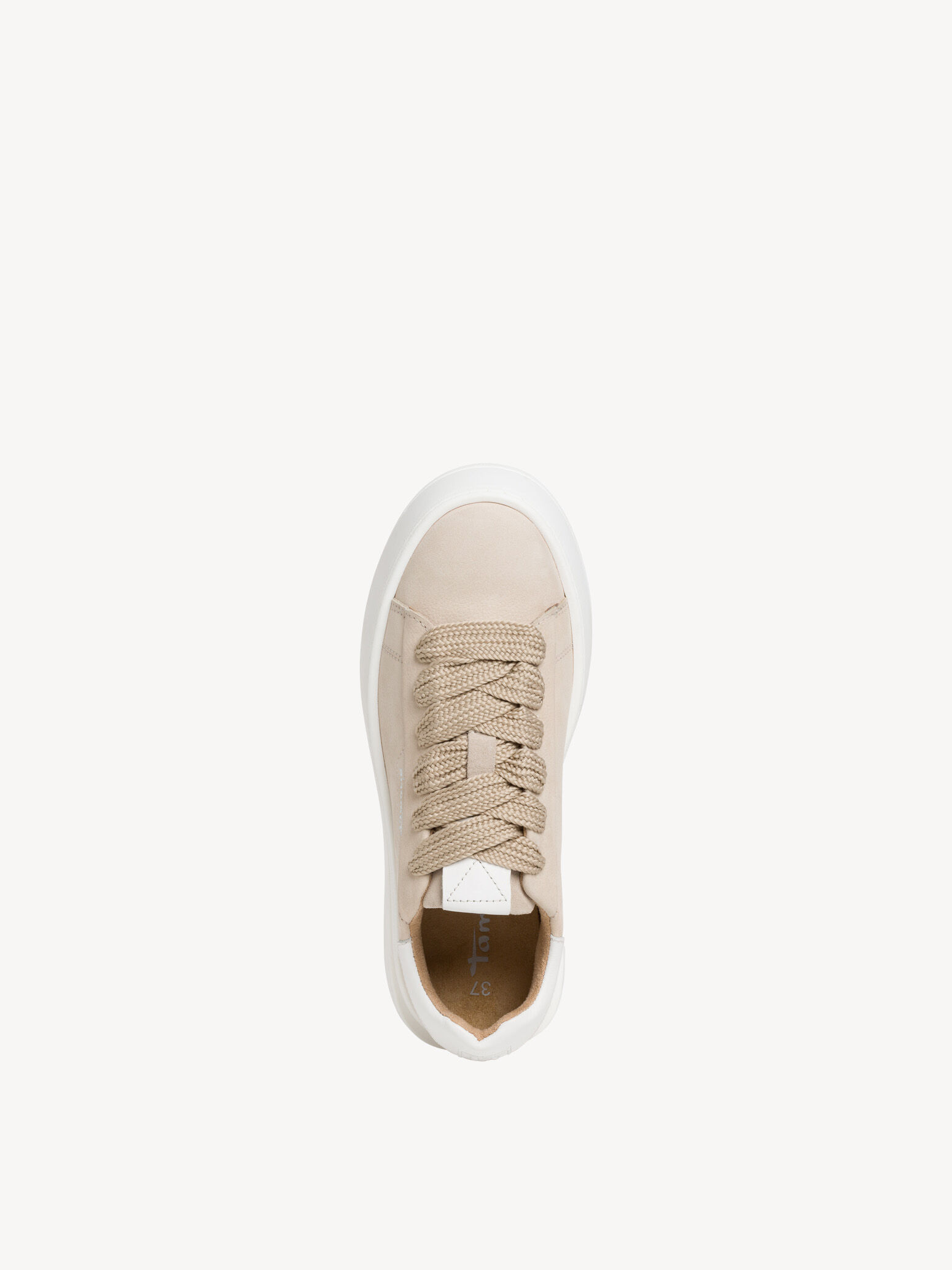 Basket en cuir - beige