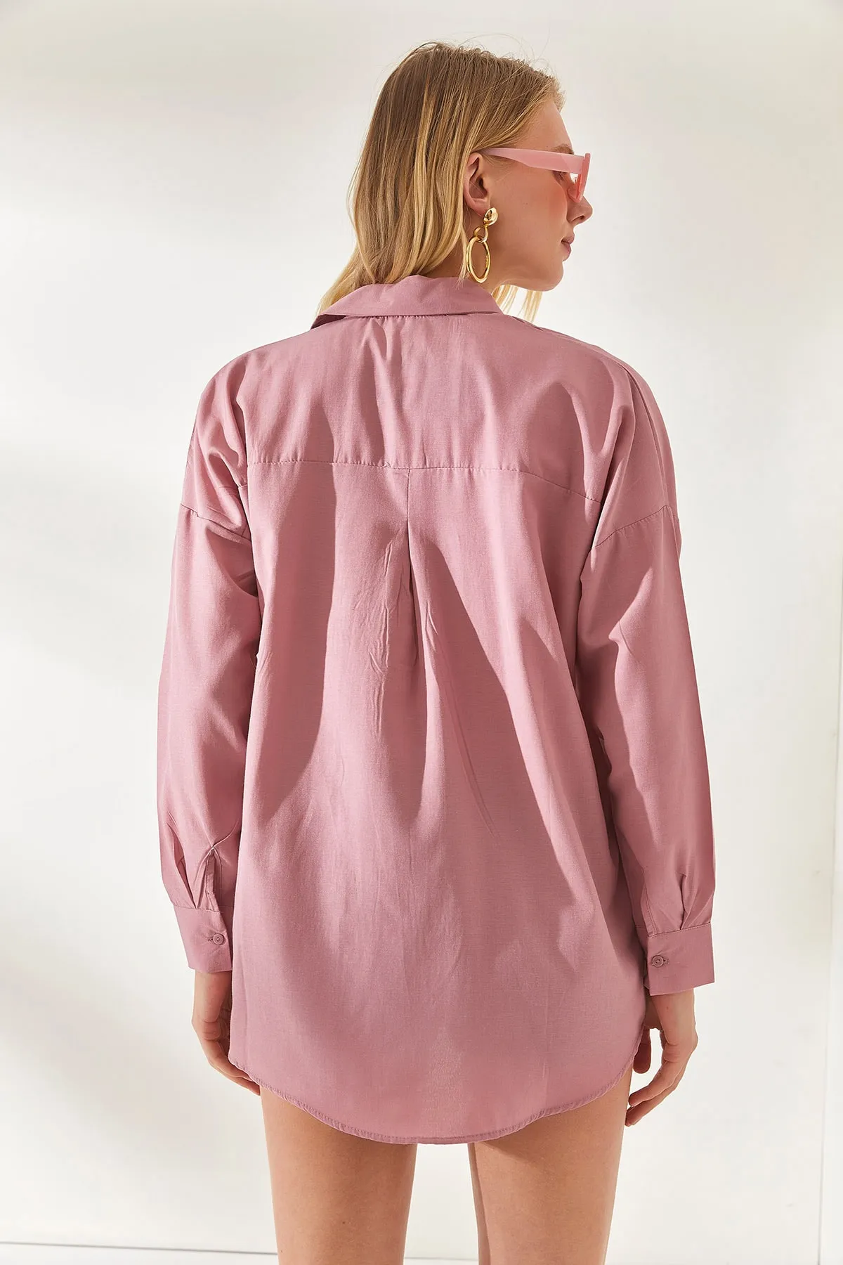 Olalook  Hemd - Rosa - Boyfriend