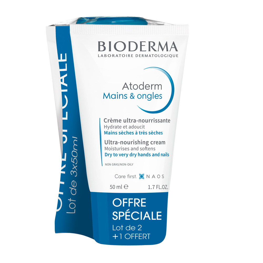 Bioderma ATODERM Mains & ongles - Lot de 3 Soin