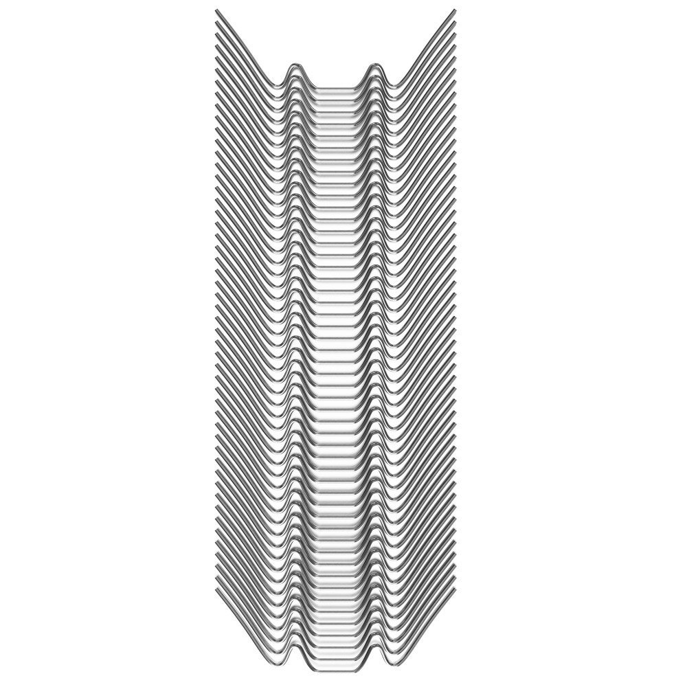 DEUBA Gewächshausklammern Feder-Stahl 100er Set 8,5 x 3cm silber