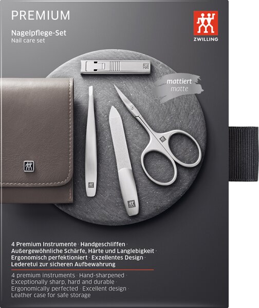 ZWILLING Beauty Premium Nagelpflege-Set - taupe Maniküre-Set