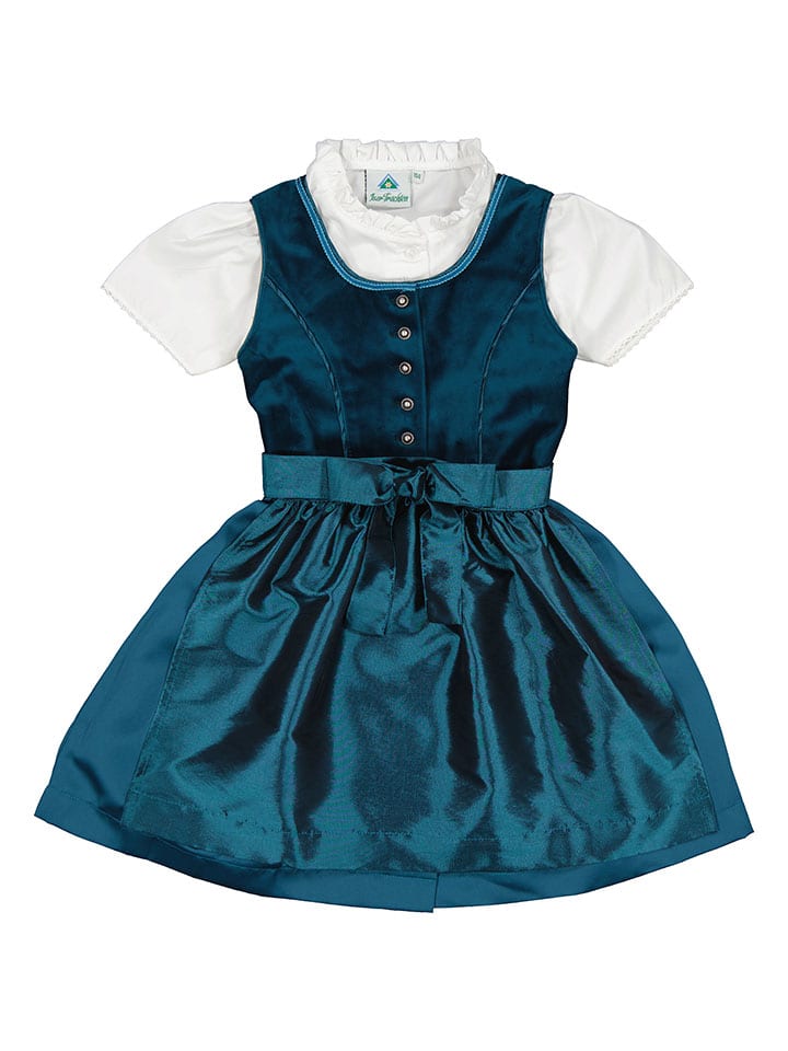 Isartrachten Dirndl in Blau günstig kaufen