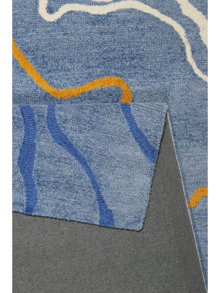 ESPRIT Kurzflorteppich Drive in blau günstig kaufen