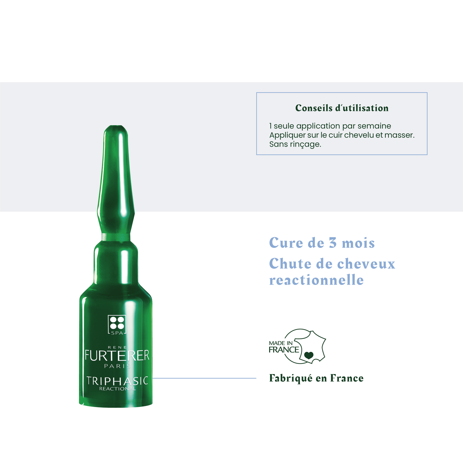 René Furterer Rituel Anti-Chute Triphasic Reactional - Coffret 12 Ampoules