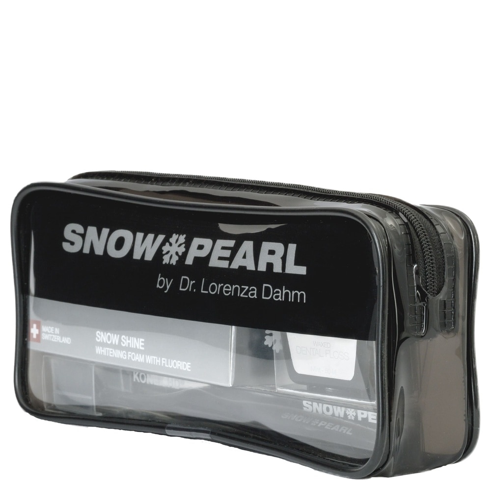snow pearl Travel Kit SNOW SHINE noir Travel Kit noir avec mousse blanchissante fluor SNOW SHINE 50 ml