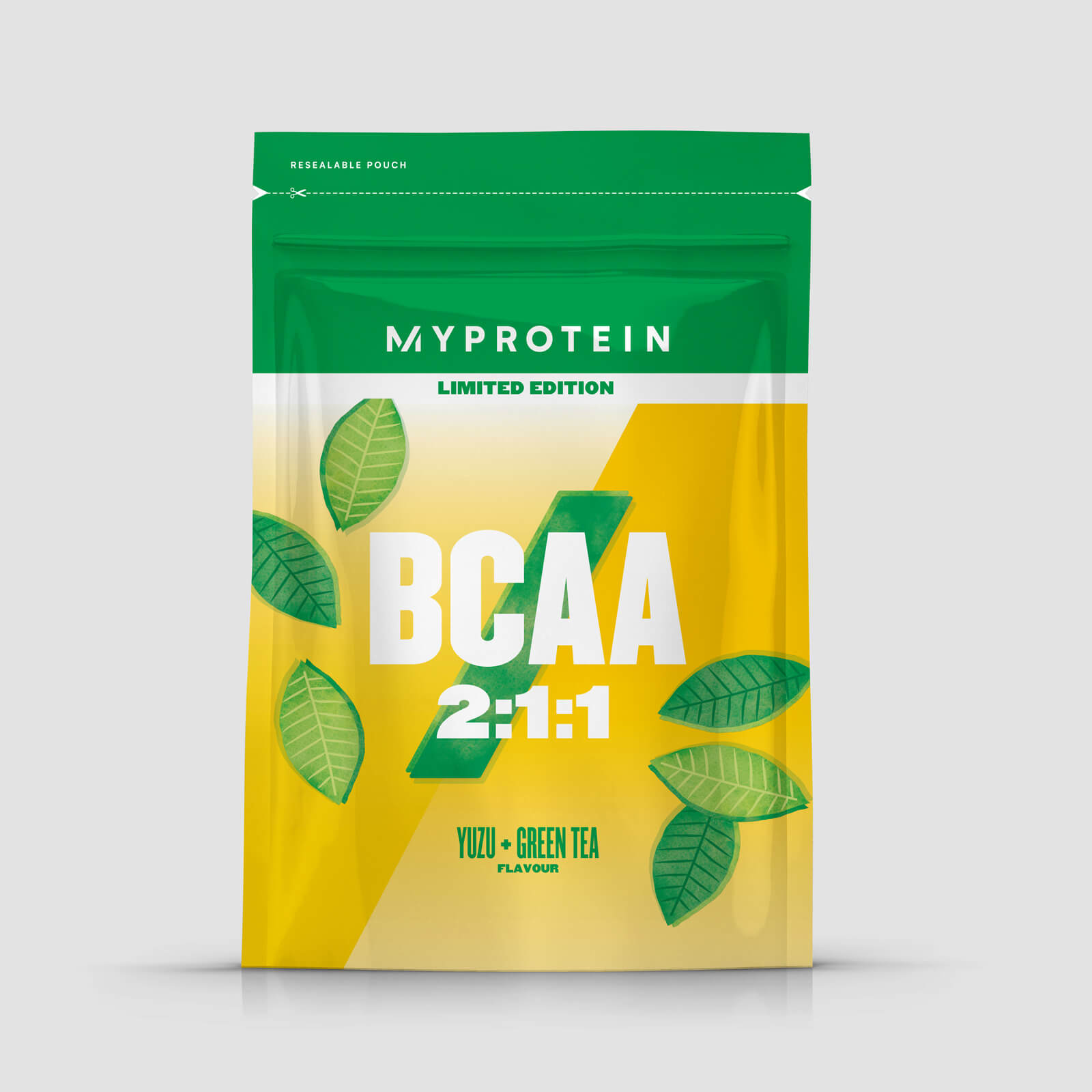 Essential BCAA Powder, Yuzu Green Tea, 500g