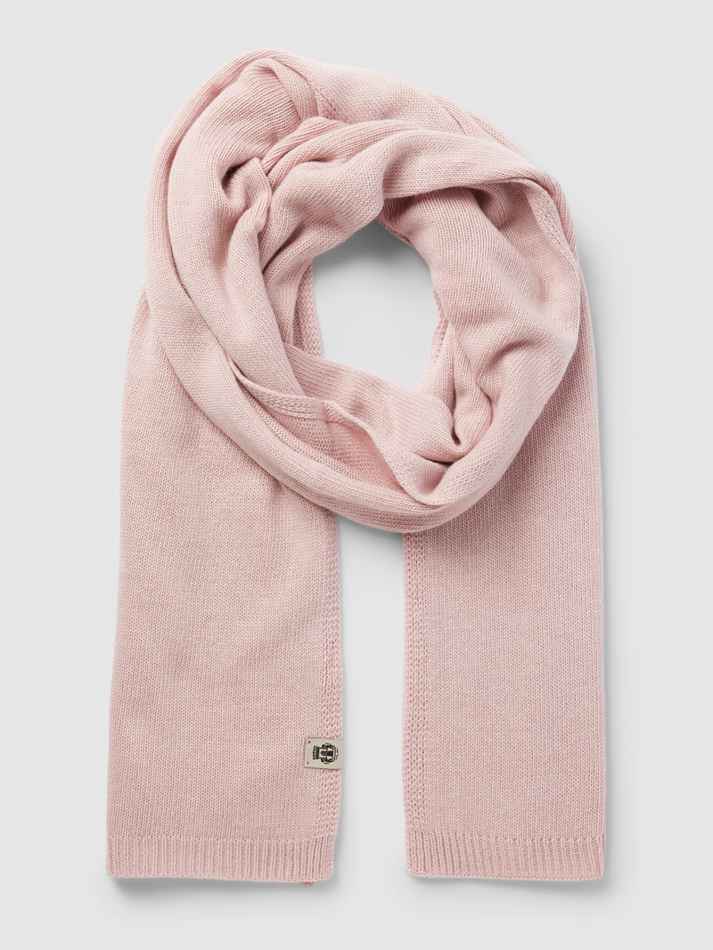 Schal mit Label-Detail in rosé