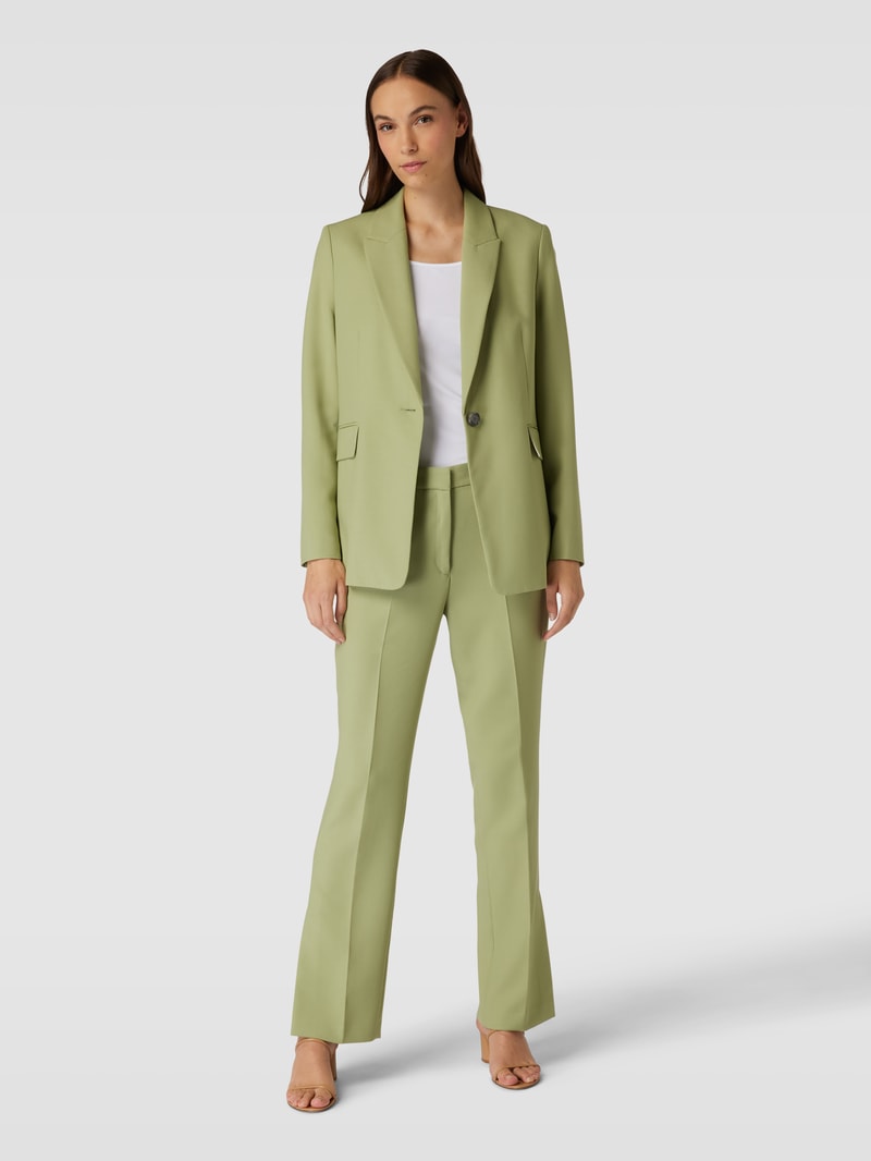 Blazer mit Reverskragen in hellgrün