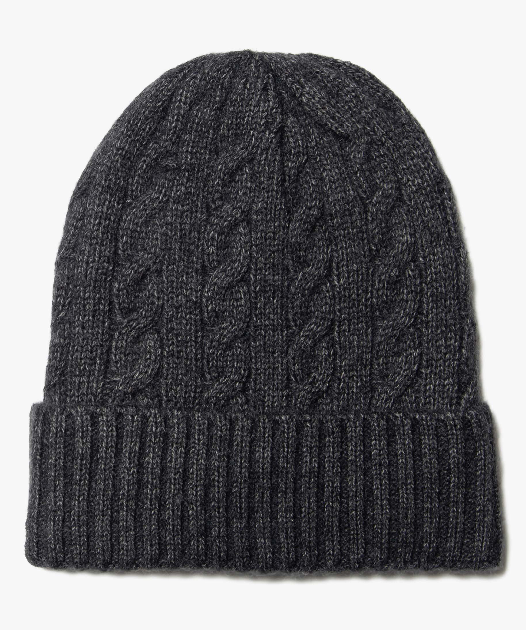 Bonnet en maille torsadée homme gris | GEMO