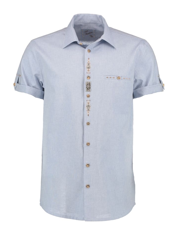 Gipfelstürmer Trachtenhemd 421020-1913 in blau günstig kaufen