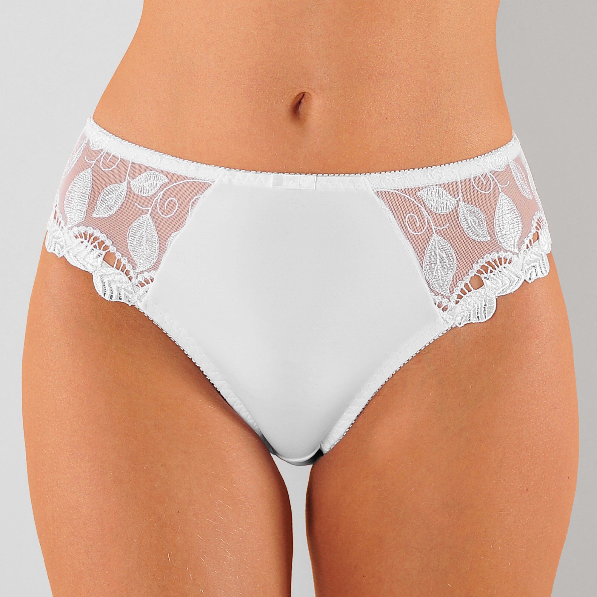 Culotte microfibre et guipure Rima