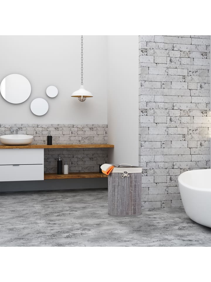 relaxdays Wäschekorb in Weiß - (B)42 x (H)55 x (T)32 cm günstig kaufen onesize