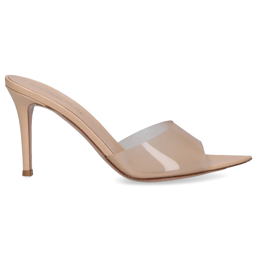 Gianvito Rossi - Pantoletten ELLE 85 PVC - beige