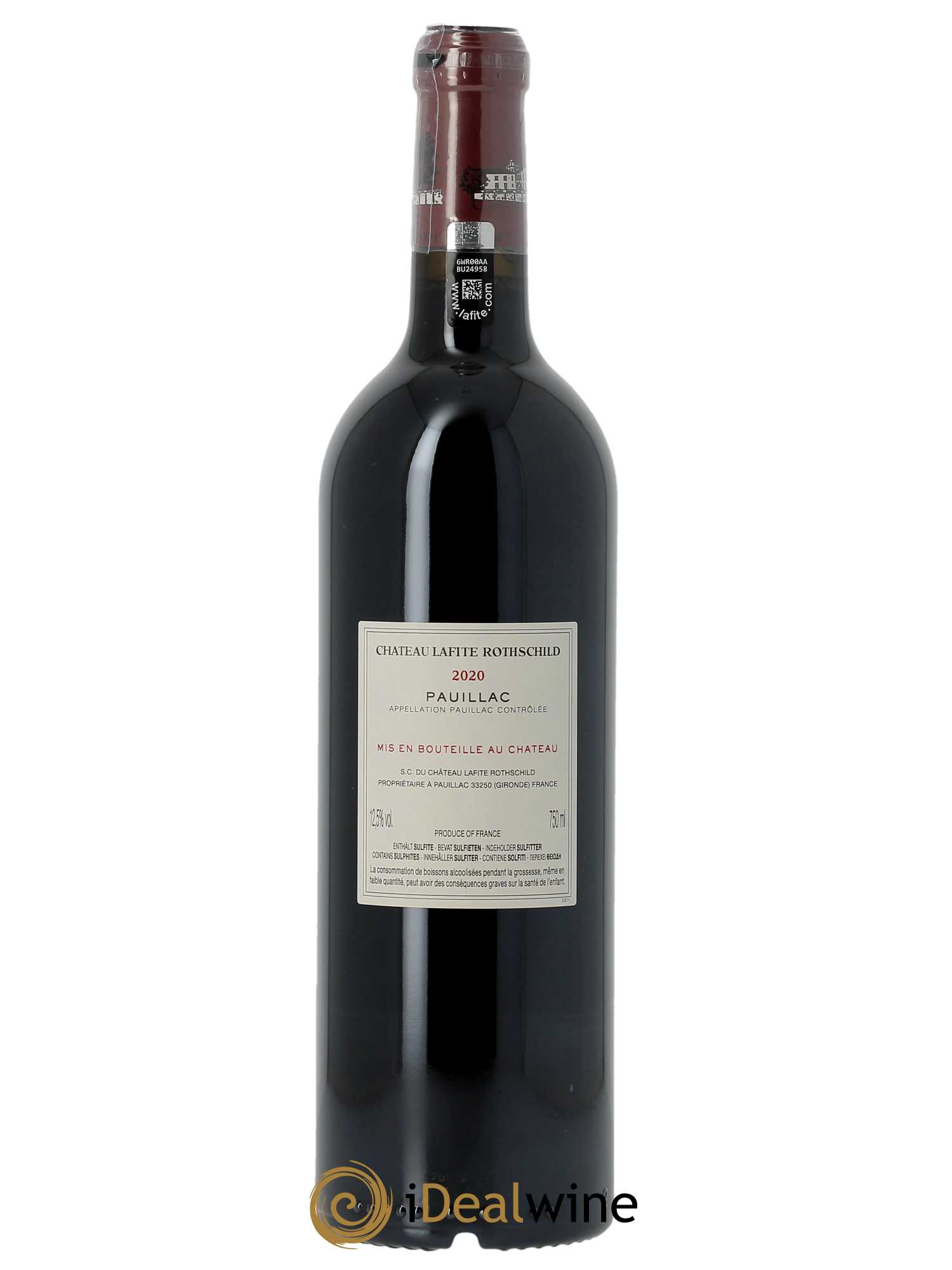 Château Lafite Rothschild 1er Grand Cru Classé (CBO à partir de 6 BTS) 2020 - Lot de 1 Bouteille