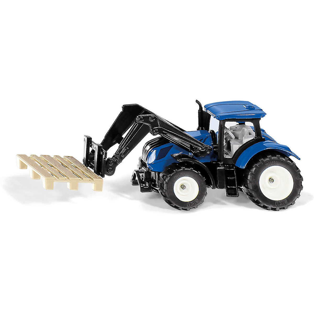 SIKU Super 1544 New Holland mit Palettengabel und Palette