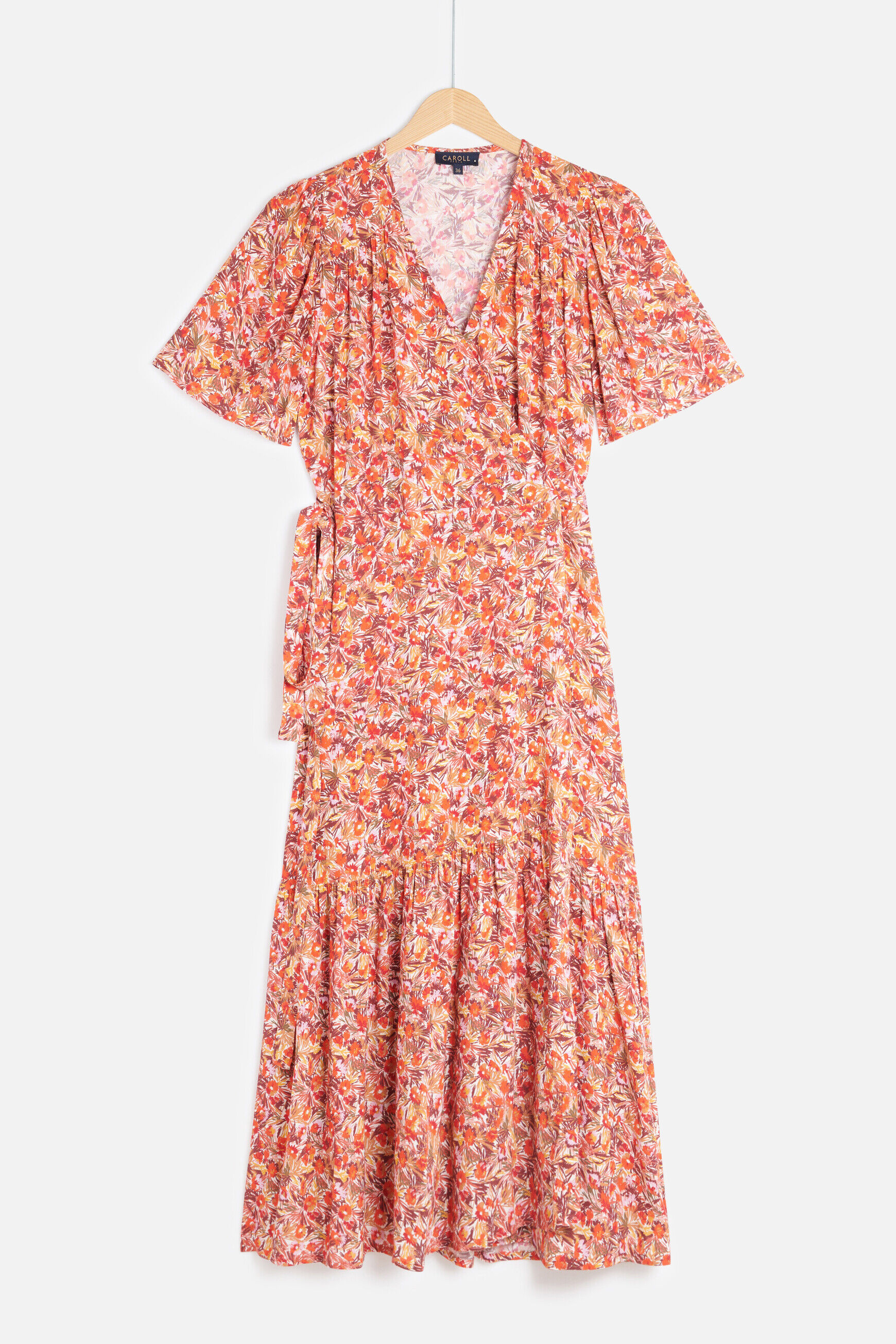 robe lana orange femme
